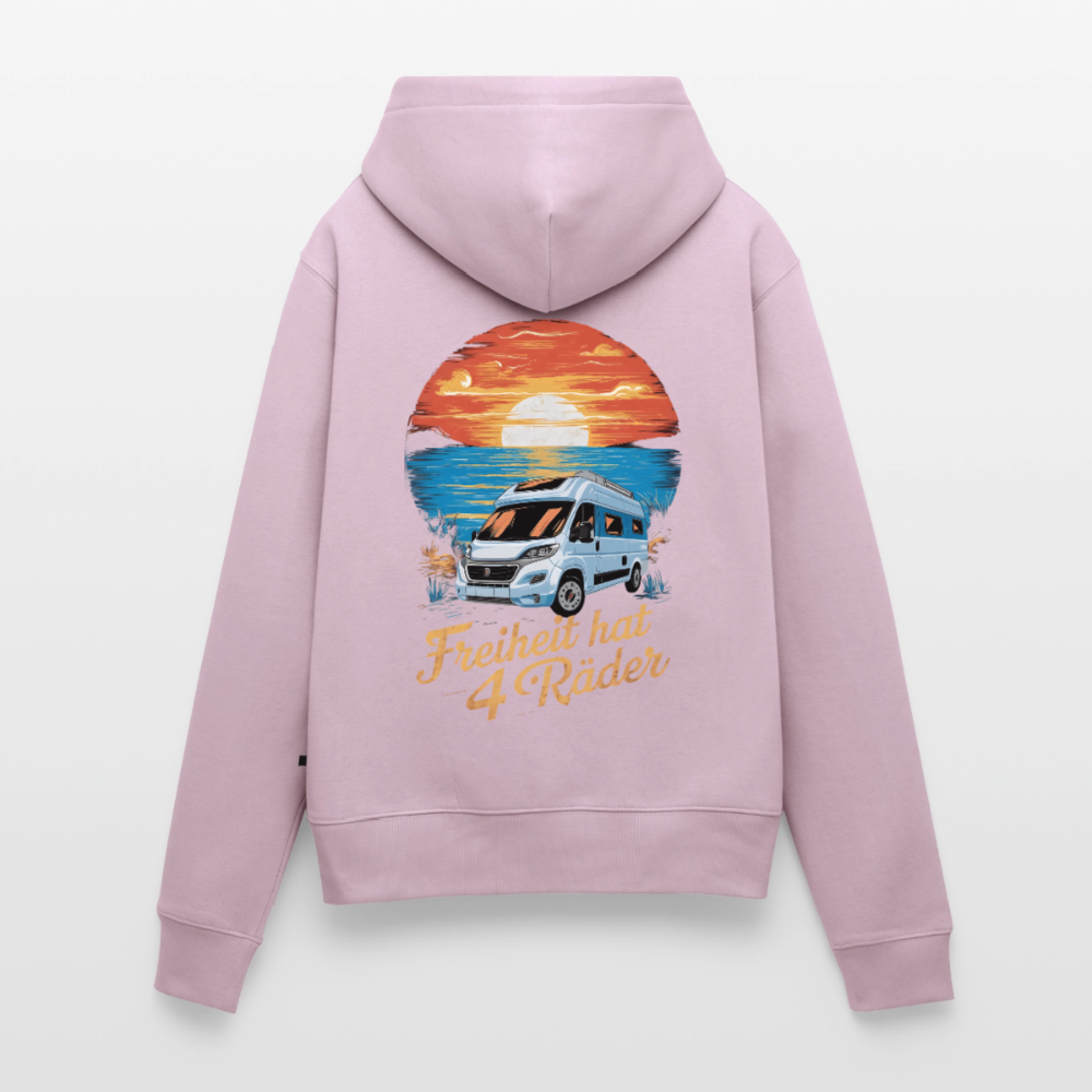 SPOD - Freiheit hat 4 Räder - Damen Camping Hoodie - Vanlife - Altrosa