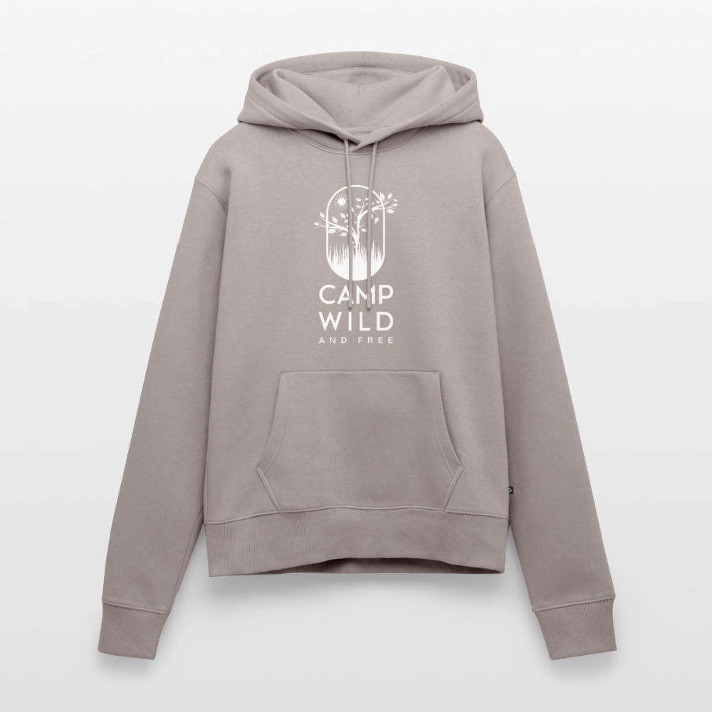 SS - Damen Hoodie - Wild and Free - Taupe