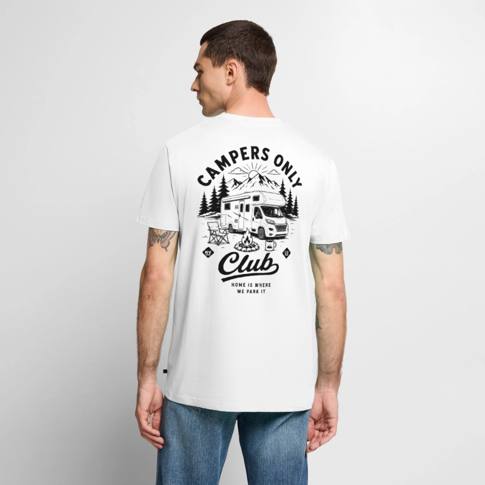 Campers Only Club - Herren Camping T-Shirt - Wohnmobil - Weiß