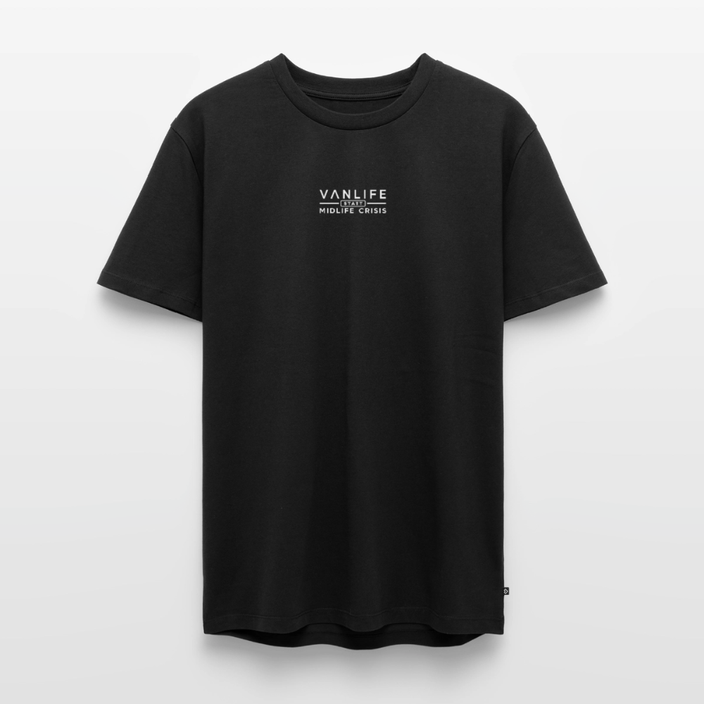 Vanlife statt Midlife Crisis - Herren Camping T-Shirt - Schwarz