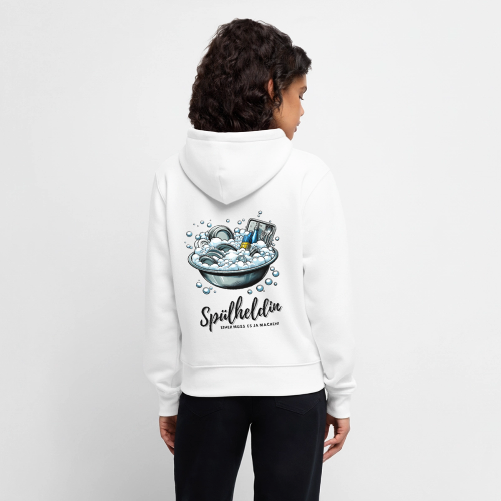 SPOD - Spülheldin - Damen Camping Hoodie - Weiß