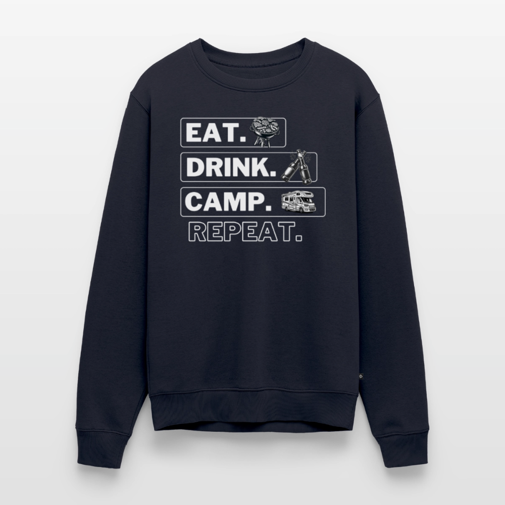 Camping Kreislauf - Herren Camping Sweatshirt - Wohnmobil - Navy