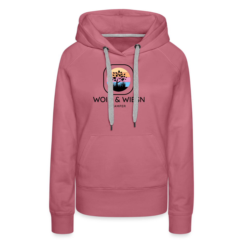 Woid & Wiesn Camper - Damen Camping Hoodie - Malve