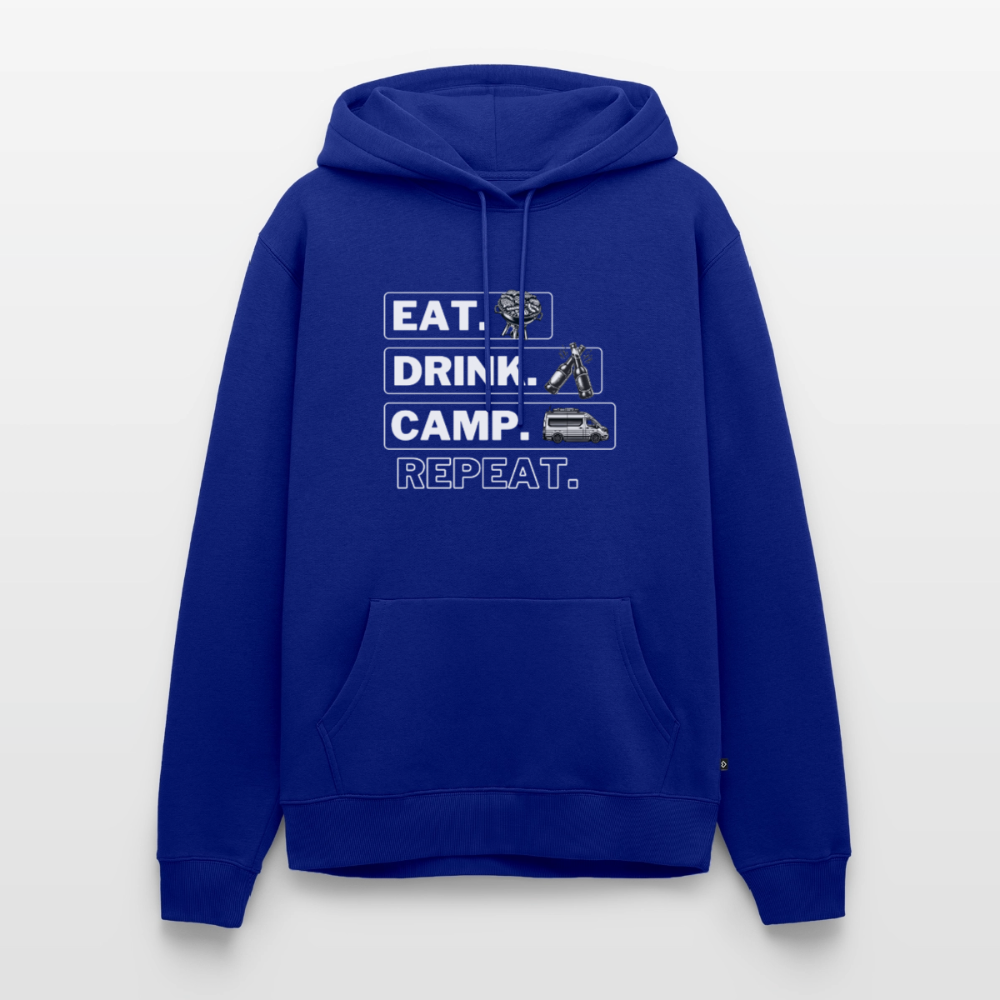 Eat Drink Camp - Herren Camping Hoodie - Vanlife - Royalblau
