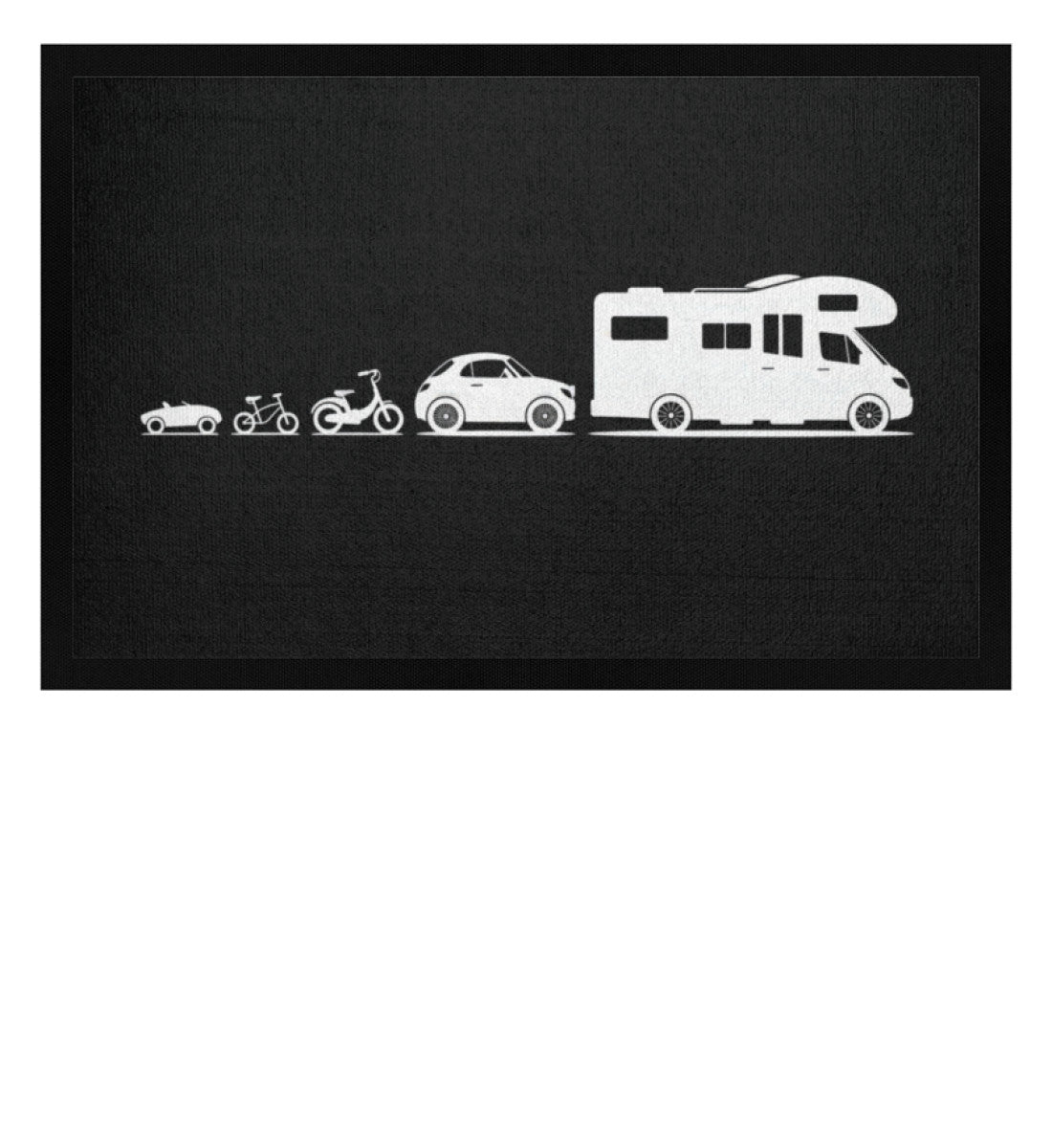 Evolution Wohnmobil - Camping Fußmatte - LazyDonkeyDesign