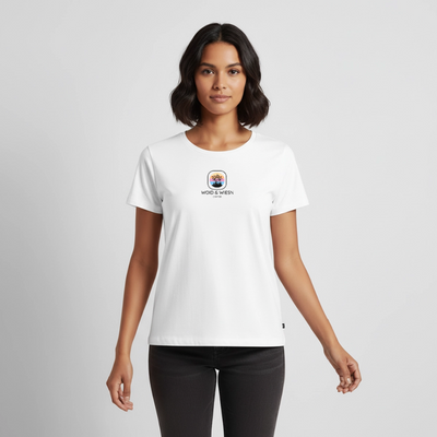 Woid & Wiesn Camper - Damen Camping Hoodie - Weiß
