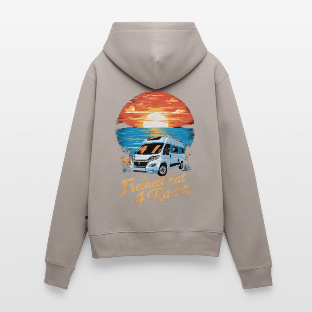 SPOD - Freiheit hat 4 Räder - Damen Camping Hoodie - Vanlife - Taupe