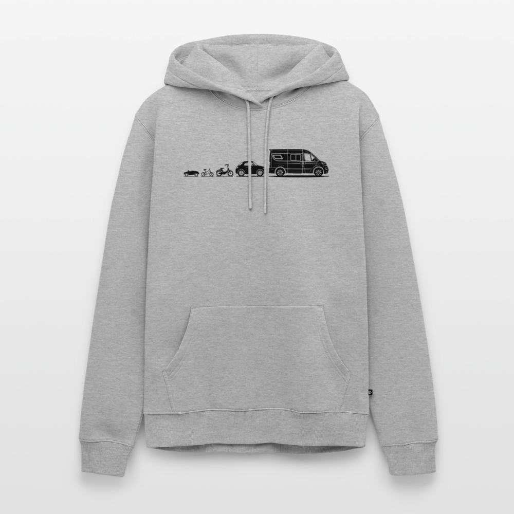 Evolution Vanlife - Herren Camping Hoodie - Grau meliert