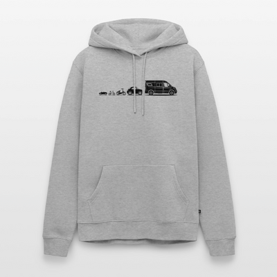 Evolution Vanlife - Herren Camping Hoodie - Grau meliert