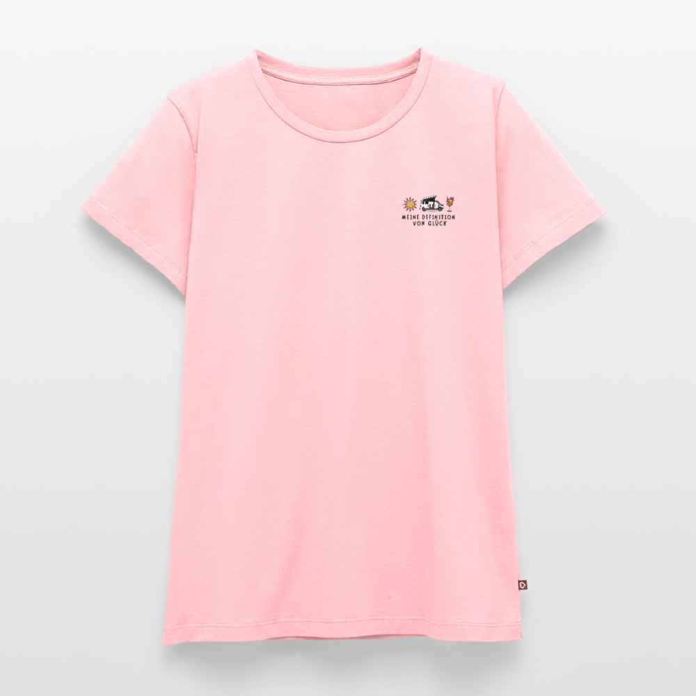 Definition von Glück - Damen Camping T-Shirt - Bulli - Rosa