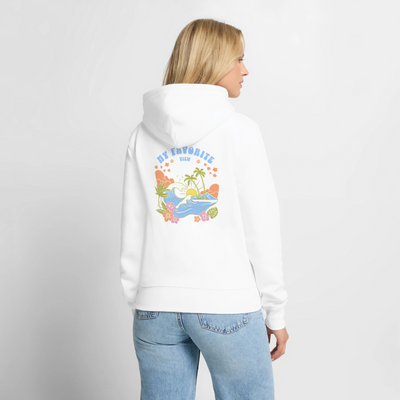 SS - My Favorite View - Damen Camping Hoodie - Weiß