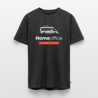 Vanlife Homeoffice - Herren Camping T-Shirt - Anthrazit meliert