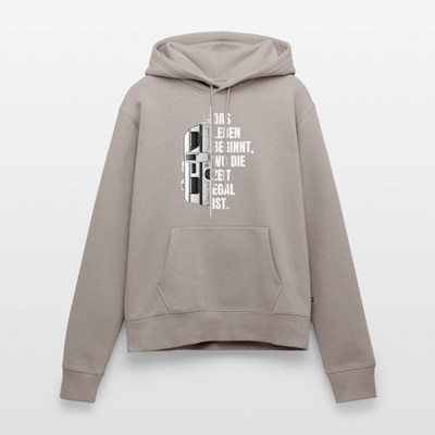SPOD - Camping ist Zeitlos - Damen Camping Hoodie - Wohnwagen - Taupe