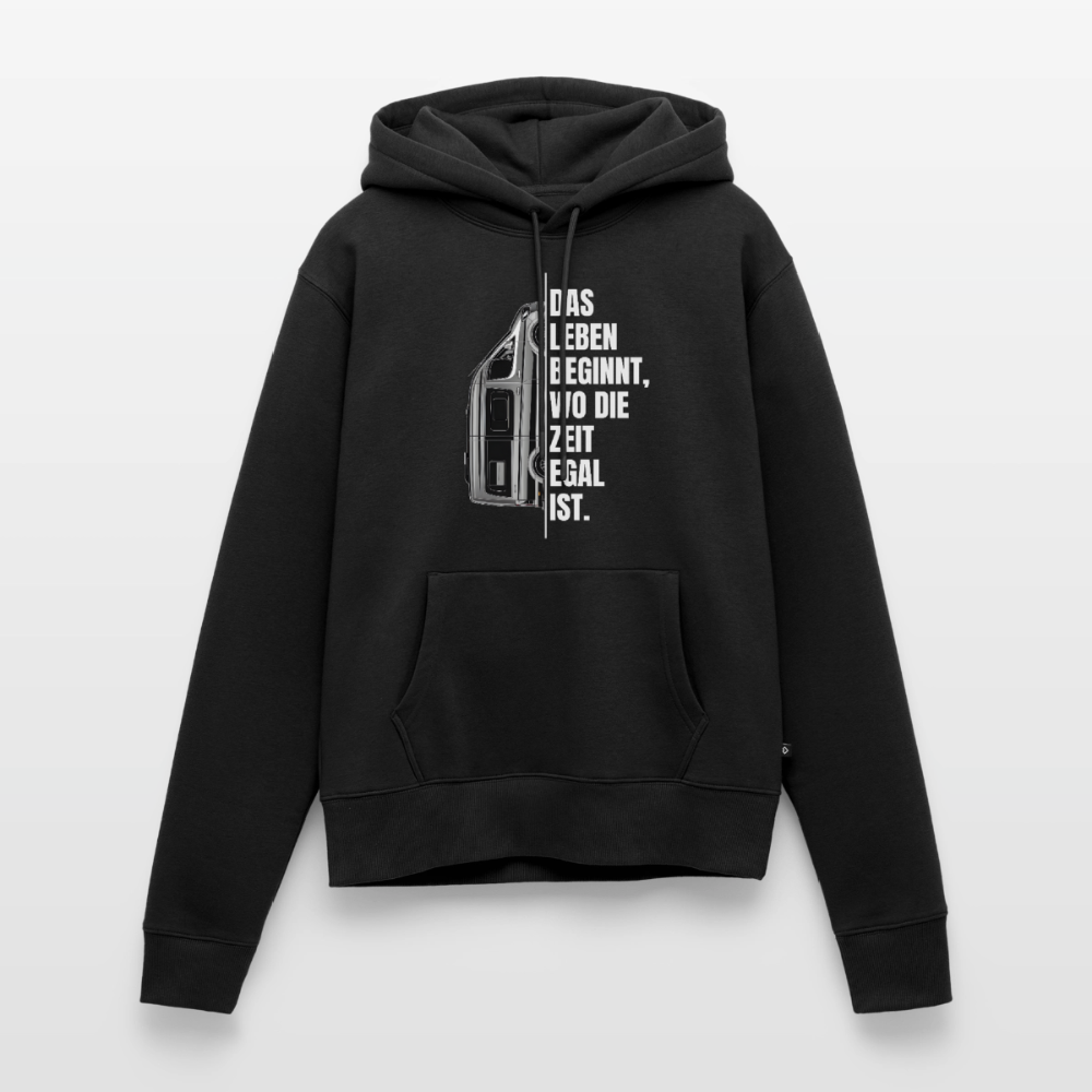 SPOD - Camping ist Zeitlos - Damen Camping Hoodie - Vanlife - Schwarz