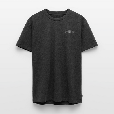 Sonne Wohnwagen Bier - Herren Camping T-Shirt - Anthrazit meliert