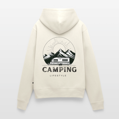 SPOD - Camping Lifestyle - Damen Camping Hoodie Wohnwagen - Naturweiß