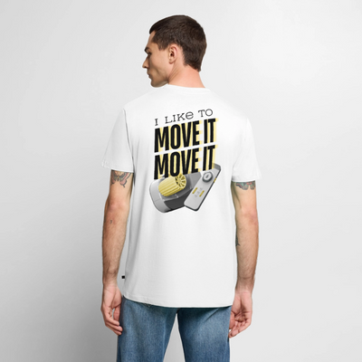 I like to move it - Herren Camping T-Shirt - Weiß