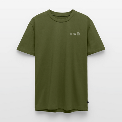 Sonne Wohnwagen Bier - Herren Camping T-Shirt - Khaki