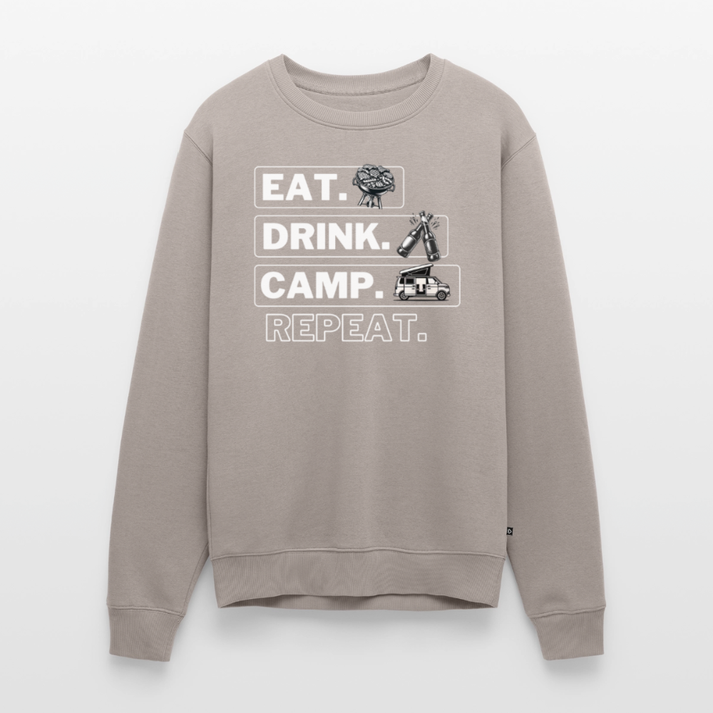 Camping Kreislauf - Herren Camping Sweatshirt - Bulli - Taupe