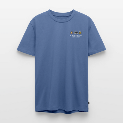 Definition von Glück - Herren Camping T-Shirt - Van - Taubenblau