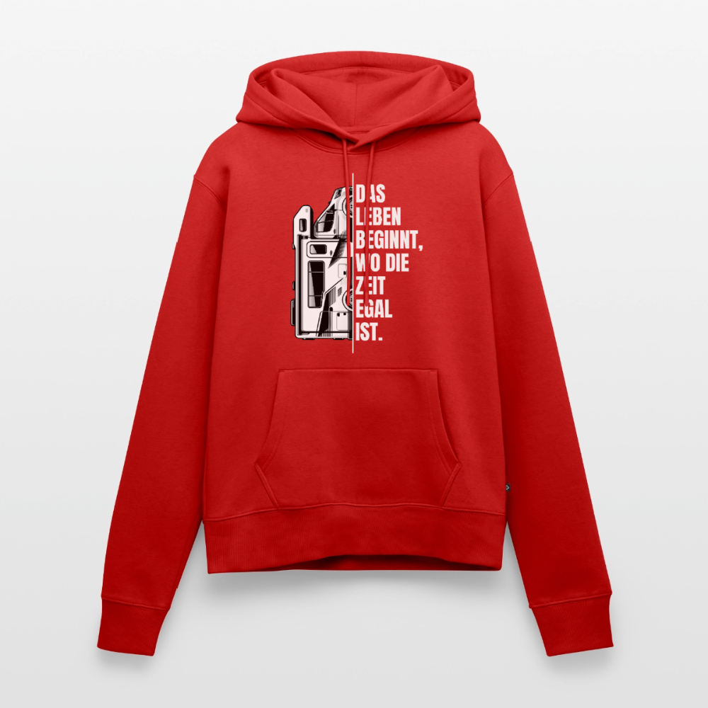 SPOD - Camping ist Zeitlos - Damen Camping Hoodie - Wohnmobil - Rot