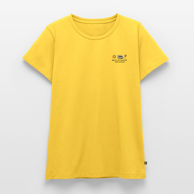 Definition von Glück - Damen Camping T-Shirt - Van - Sonnengelb