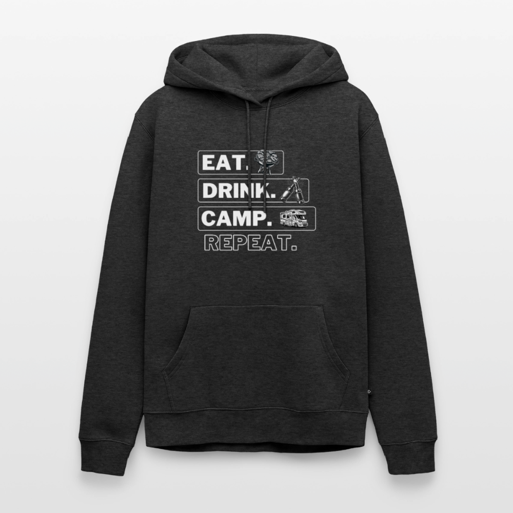 Eat Drink Camp - Herren Camping Hoodie - Wohnmobil - Anthrazit meliert