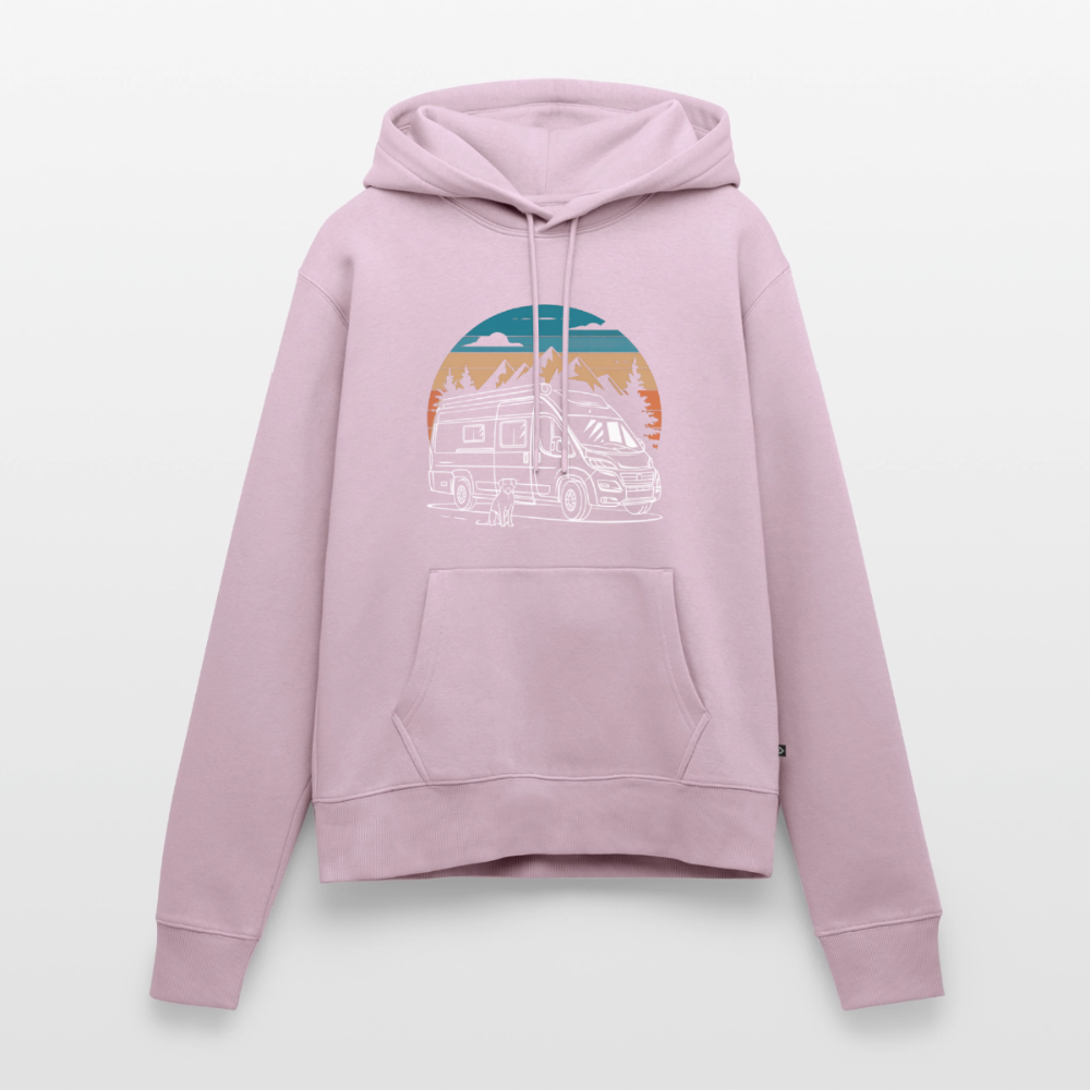 SPOD - Vanlife mit Hund - Damen Camping Hoodie - Altrosa