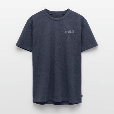Sonne Bulli Bier - Herren Camping T-Shirt - Jeansblau 