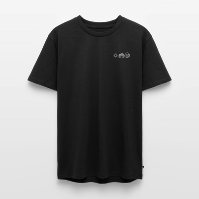 Sonne Bulli Bier - Herren Camping T-Shirt - Schwarz