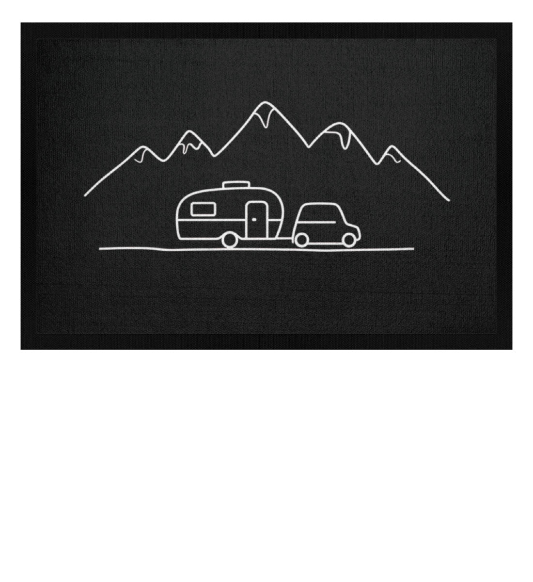 Keep it simple - Camping Fußmatte - LazyDonkeyDesign 